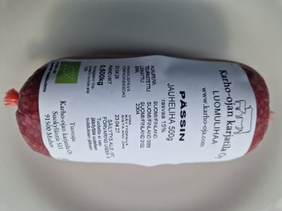 P&auml;ssin jauheliha 15 % luomu 500 g